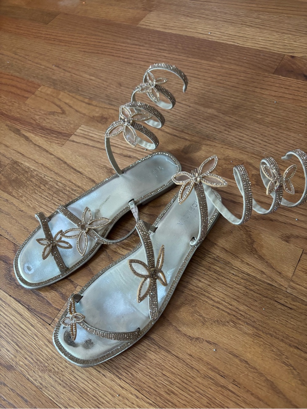 Marisa love rhinestone butterfly sandals